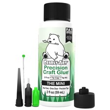 Bearly Art Precision Craft Glue - The Mini - 2fl oz with Tip Kit - Acid Free
