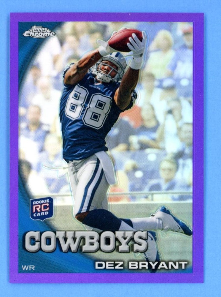 Dez Bryant Rookie Cowboys 286/555 2010 Topps Chrome Purple Refractor #C60