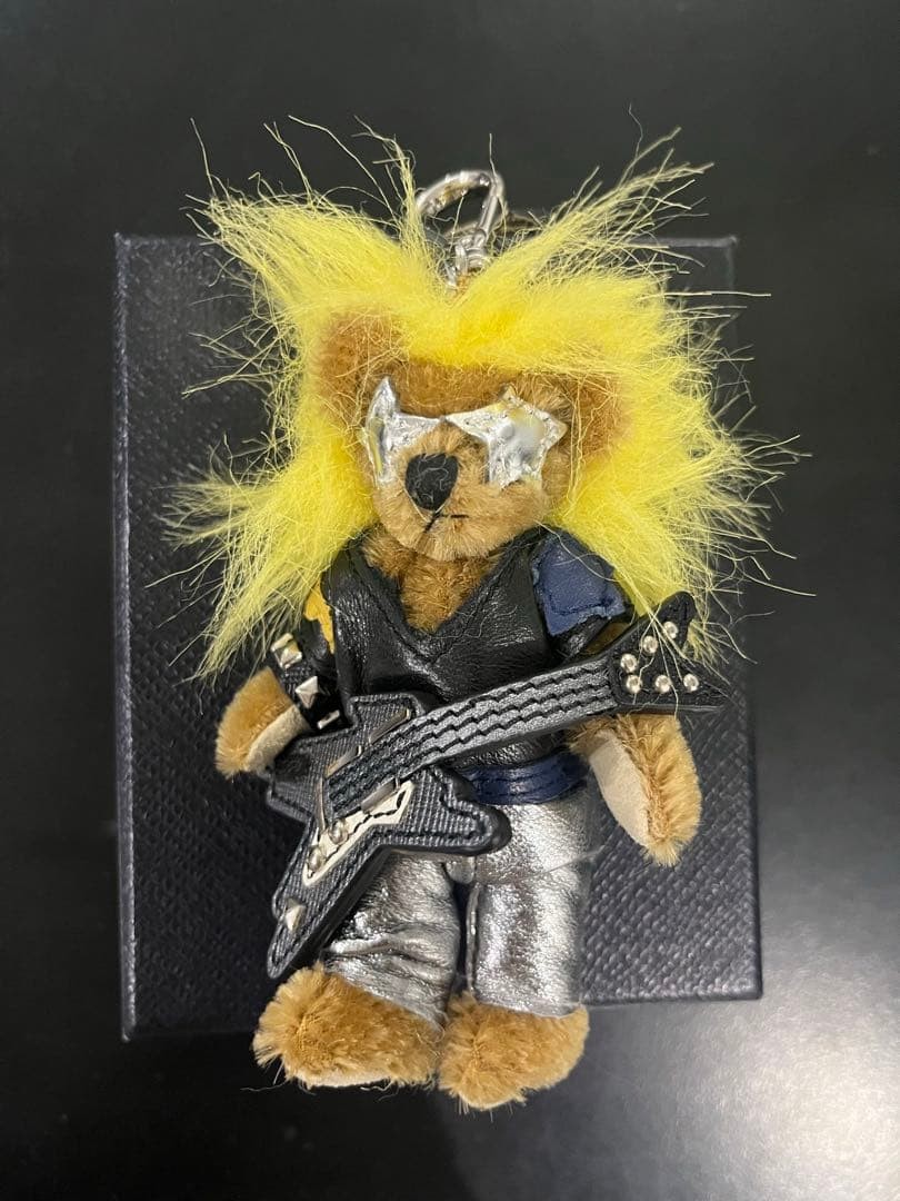PRADA Teddy Bear Keychain Charm Unused Gift Box Included