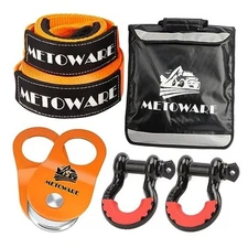  Offroad - 3" x8' Tree Saver, 3" x20' Tow Strap, 10 Ton Heavy Duty Recovery Kit