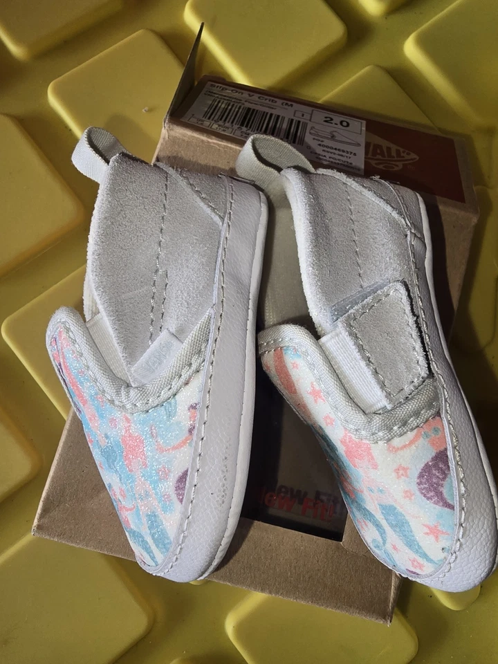 Vans Slip-on V Cuna Flujo de Hielo/Brillo Talla 2 Niño Pequeño Foto 4 de 4