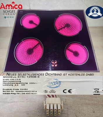 Amica PG4VQ033 Kochfeld mit Schott Ceran  Glaskeramik & 2 Jahren Garantie