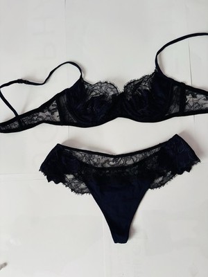 sexy La Perla Dessous Set Oberteil Fr 90B Eur 75 Strümpfe Gr. 3/42/M