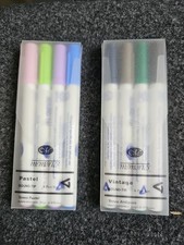 Creative Memories Round-Tip 4 Pen Set Vintage or Pastel in Plastic Case