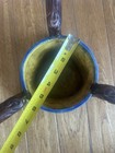 Majolica Style Grapevine Jardiniere Planter Cachepot 3 Handle Grape Relief — photo 8