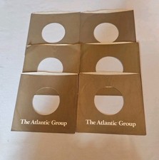 45 RPM 7" RECORD SLEEVES CO. SLEEVE 6 PACK SEE PHOTOS Atlantic Group SLV308