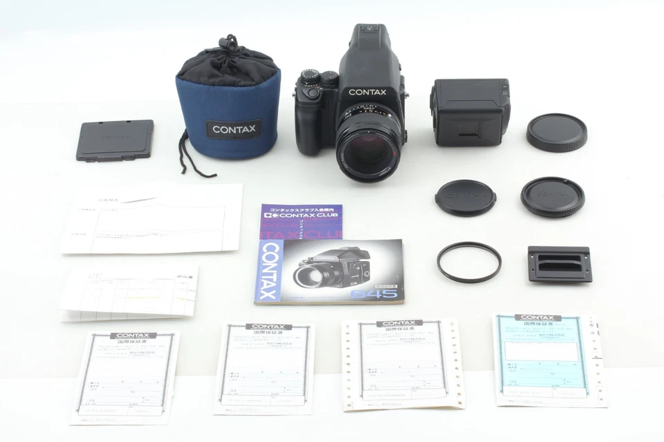 CLA'd 【Near MINT++】 Contax 645 AE Finder Planar 80mm f2 Lens MFB-1A 120 220 Back - Photo 2/4
