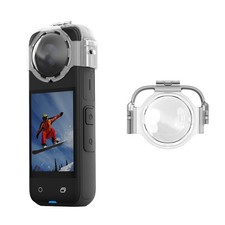 Clear PC Camera Lens Cap Cover Protection for Insta360 X4 Accessories Anti-fog
