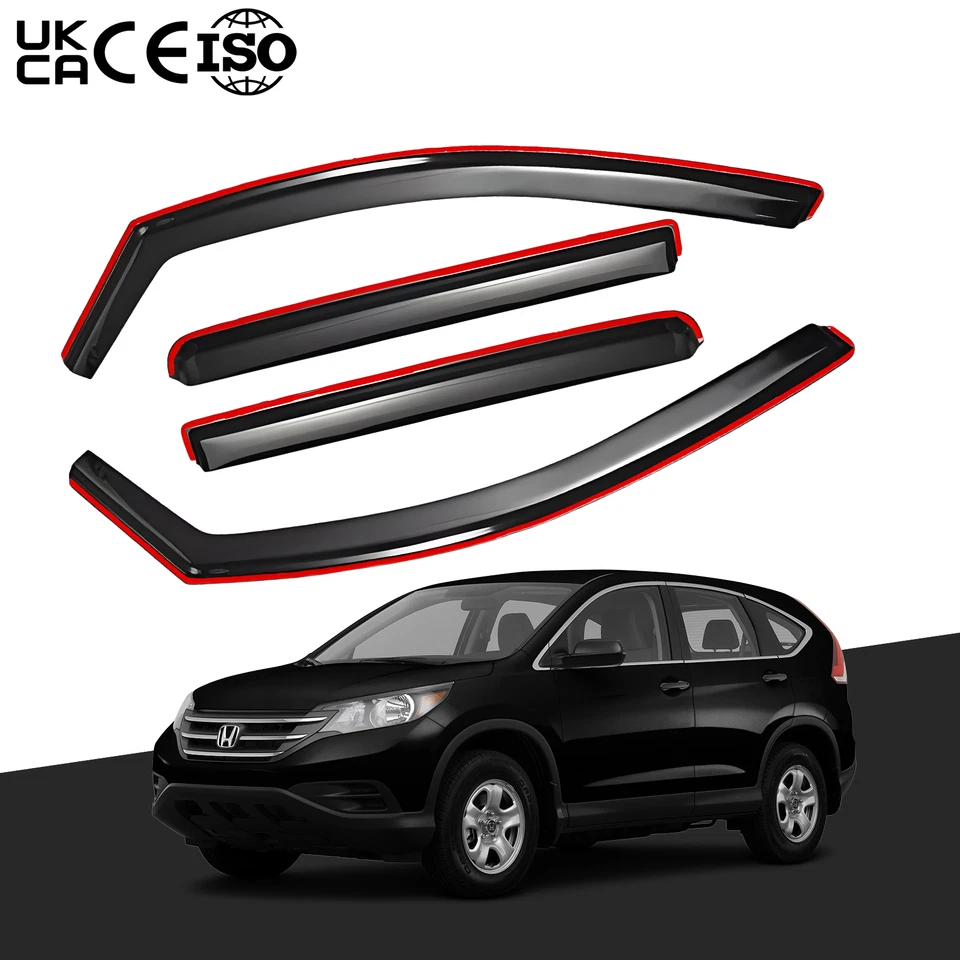 CELEPOIR For HONDA In-Channel Wind Deflectors CR-V MK4 2012-2017 5 Door SUV 4pc Tinted UK