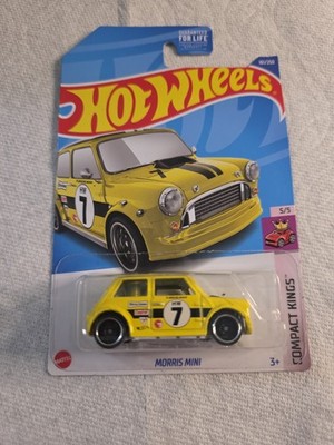 2022 Hot Wheels #161 Yellow Morris Mini Tresure Hunt Compact Kings