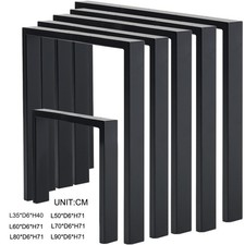 2pcs Industrial Steel Table Legs Box Trapezium X Shape A Frame Bench Coffee Desk