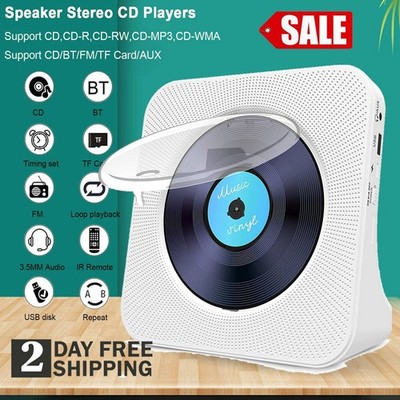 Tragbarer CD Player Eingebauten Betrieb Bluetooth Musik Spieler Lautsprechern