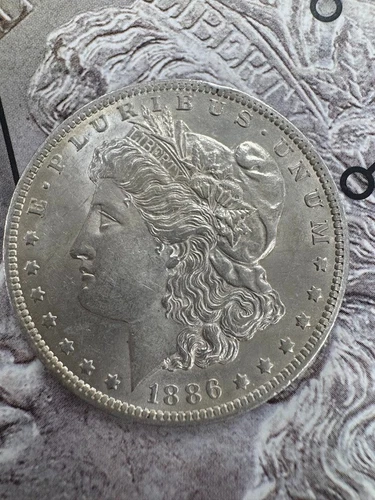 1886-O Morgan Silver Dollar XF AU- CM-0184