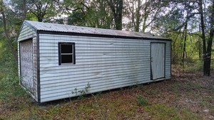 Storage shed aluminum nice inside out