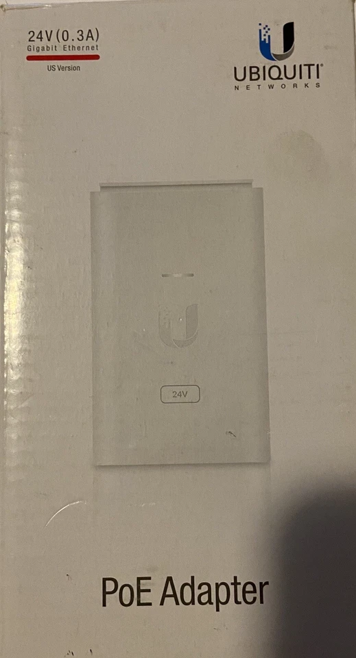 PoE Adapter. 24V (0.3A) Gigabit Ethernet. US Version. Ubiquiti Networks - Image 3 of 4