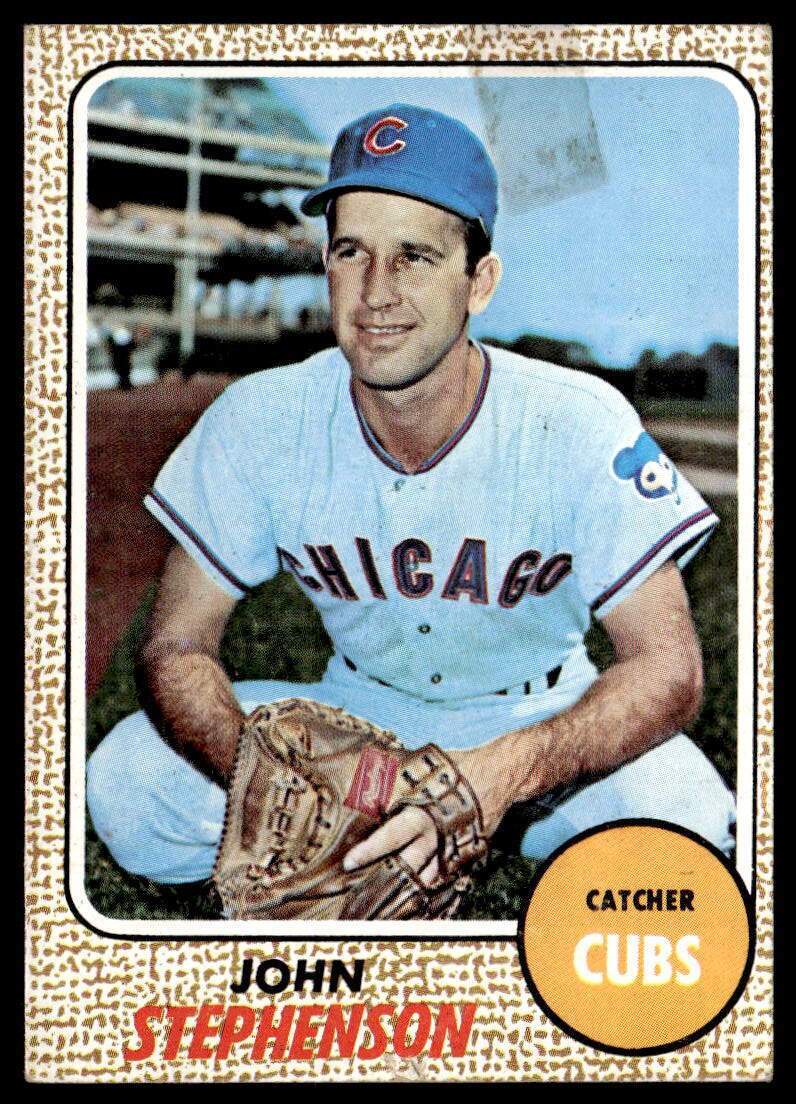 1968 Topps #83 John Stephenson Baseball Chicago Cubs