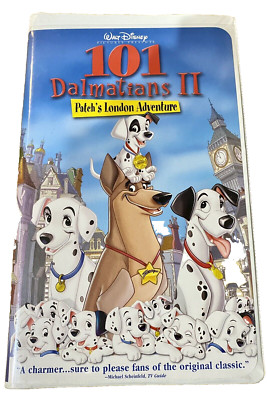 WALT DISNEY 101 Dalmatians II: Patchs London Adventure (VHS, 2003) Clamshell Cas