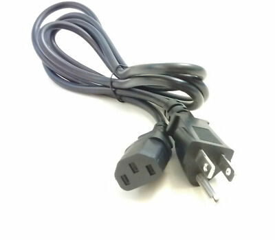 New 5ft Ac Power Cord For Dell Dimension Desktop Pc Tower Monitor