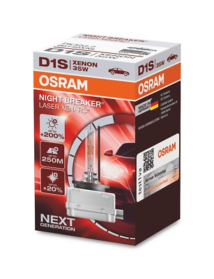 OSRAM Night Breaker Laser Xenarc D1S 35W Scheinwerfer Birne 66140XNL +200%