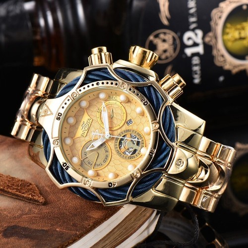 Herren Luxus Großes Zifferblatt Stahlband Sportuhr Herren Premium Uhr - Bild 19 von 24