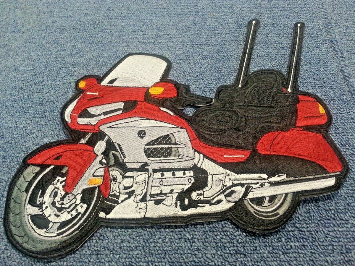 Hon Gold Wing Goldwing Est. 1975 XL Patch Intended for Honda Goldwing Bikers Chopper Motorbike Motobike Motorcycle Aufnäher parche Bordado brodé