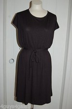 Womens BLACK DRESS Belted ALL OCCASION Simple M 8-10 L 12-14 1X 16W 2X 18W-20W