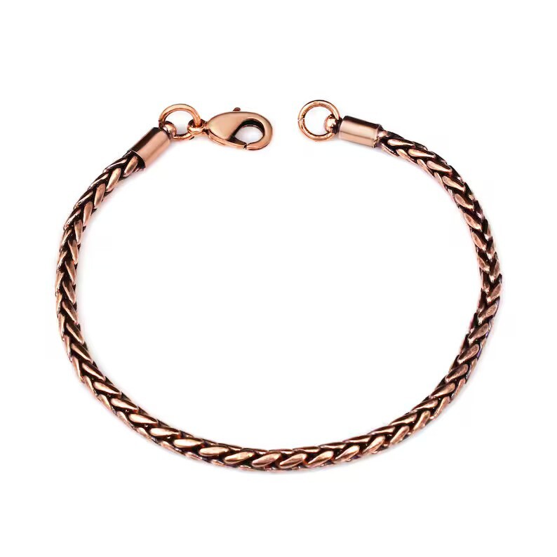Pure Copper Wheat Design Chain 100 % Pure Copper Chain Anklet Bracelet Jewelry