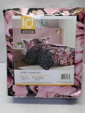 Intelligent Design Annabelle 3-Piece Black Floral Printed Duvet Cover Set