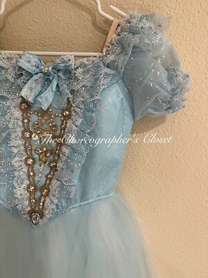 Professional Blue Graduation Ball Clara Doll Ballet Dress Tutu L 10 11 12