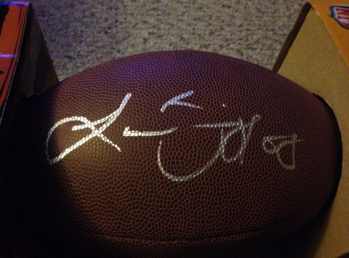 LANCE BRIGGS AUTOGRAPHED SIGNED WILSON SUPER GRIP FOOTBALL Hobbs Hobby Hut COA - Picture 1 of 3