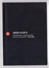 Leica V-LUX 5 2019 Genuine Camera Instruction Manual / Guide 4 Languages 