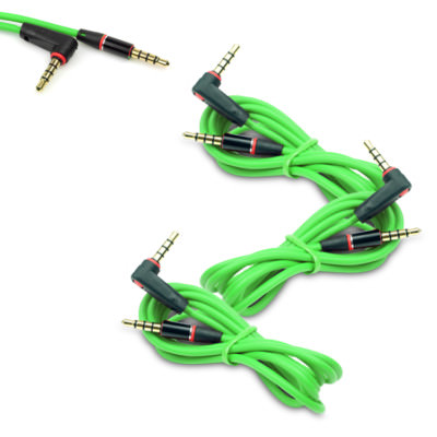 3X 4FT 3.5MM AUX L M/M AUDIO CABLE CORD GREEN FOR LG OPTIMUS G2 HTC ONE ...