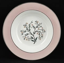 Homer Laughlin Cavalier Eggshell Springtime Rimmed Soup Bowl (8 1/4")