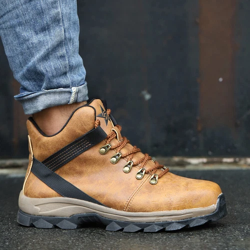 Mens Waterproof Work Boots Steel Toe shoes Safety Shoes Indestructible Non Slip - Picture 10 of 19