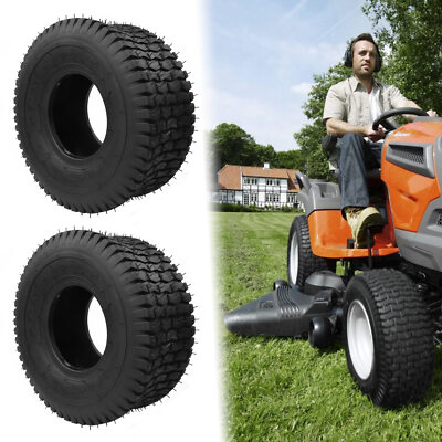 2x Rasenmäherreifen 4.10-6 P5016 - Für Rasentraktor & Schneefräse