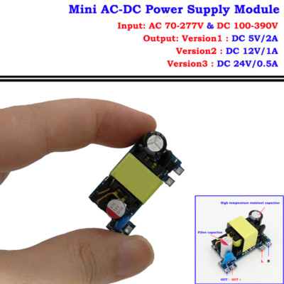 AC-DC converter power supply module AC 110V 220V 230V to 5V 12V 24V swi_tu