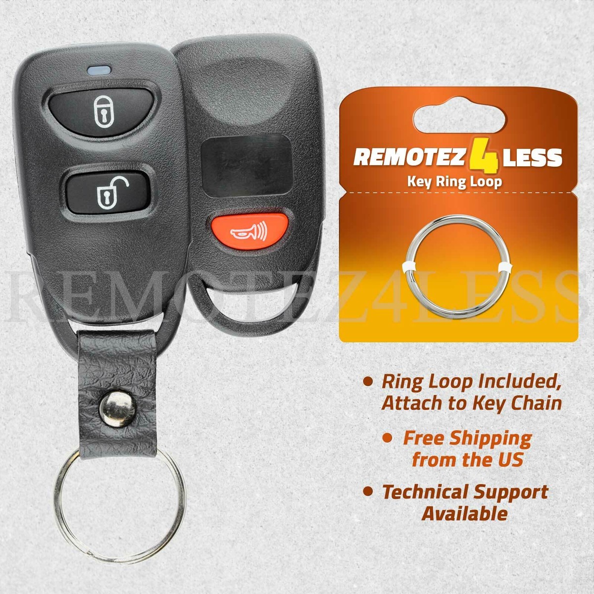 HIBEYO Étui de clé Intelligent en Cuir pour Kia Sportage GT Stinger Sorento Soul Rio Optima NIRO Forte Ceed Bleu