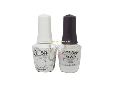 Harmony Gelish Duo Gel Polish+Morgan Taylor Nail Lacquer #876 Artic Freeze 2pcs