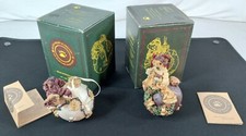 Lot of 2 Vintage BOYDS Bear Christmas Ornament 1996 Retired 25700 25701 w Box