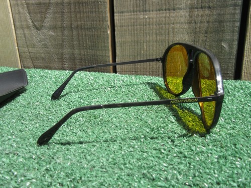 Night Vision by AmberVision Yellow Lens Driving Sun Glasses - Picture 6 of 8