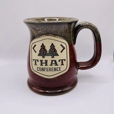 THAT Conference Coffee Cup Mug Tech Geeks Camp Community Group Twin Pine Trees