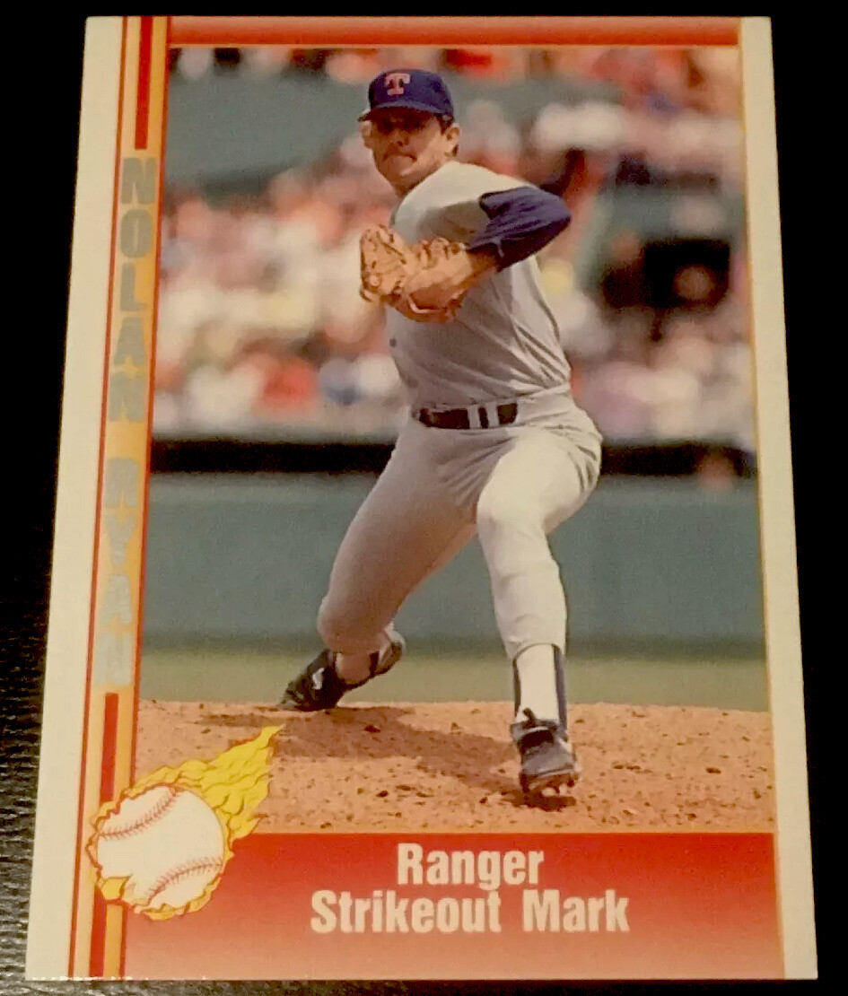 NOLAN RYAN 1991 PACIFIC #190- RARE CARD AUTHORIZED BY NOLAN RYAN