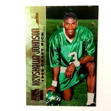 Keyshawn Johnson 1996 Topps Stadium Club Rookie Card #150 NFL New York Jets. rookie card picture
