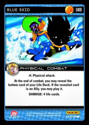 DBZ Dragon Ball Z TCG Panini Vengeance U88 Blue Skid | eBay