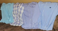 Chaps Dress Shirts - Set of 4 - Size 18/20 Button-Down Plaids and Solid 