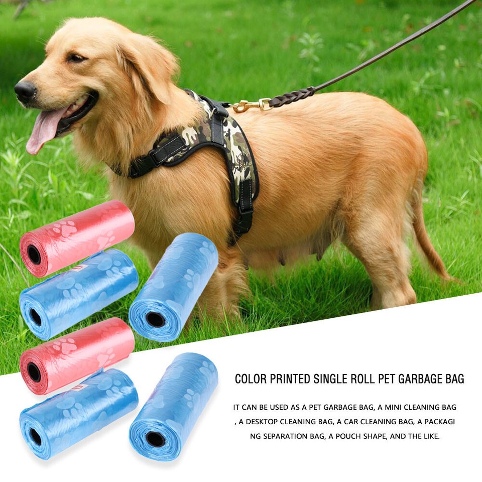 Pet Dog Waste Bags Dispenser Collector Holder Clean Puppy Poop Bag