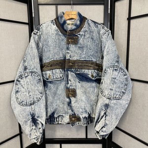 denim puffer jacket