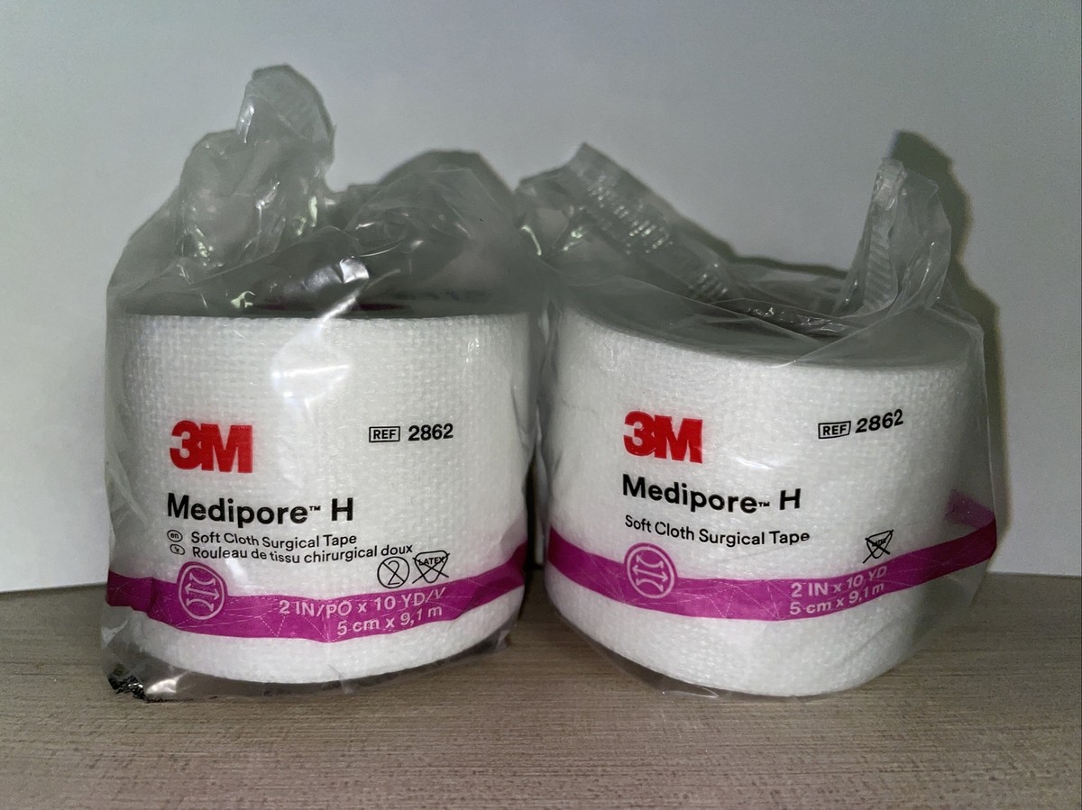 3M Medipore H Soft Cloth Surgical Tape 2 in x 10 yd Roll #2862 - 2