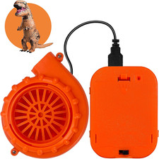 Mini Blower Fan for Dinosaur Costume, Orange Upgrade Inflatable Costume Fans Rep