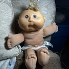 2004 Cabbage Patch Play Along Kids Doll Xavier Roberts Curly Blond Violet Eyes